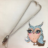 Key to My Heart Titanium Padlock Necklace with GF Cuban Link Chain