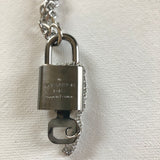 Key to My Heart Titanium Padlock Necklace with GF Cuban Link Chain