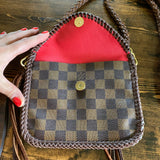 The Falcon - Damier/Monogram Mix Vintage Wristlet/Crossbody/Clutch
