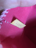 The Mockingbird - Black/White/Pink Hair on Hide Wristlet Bag