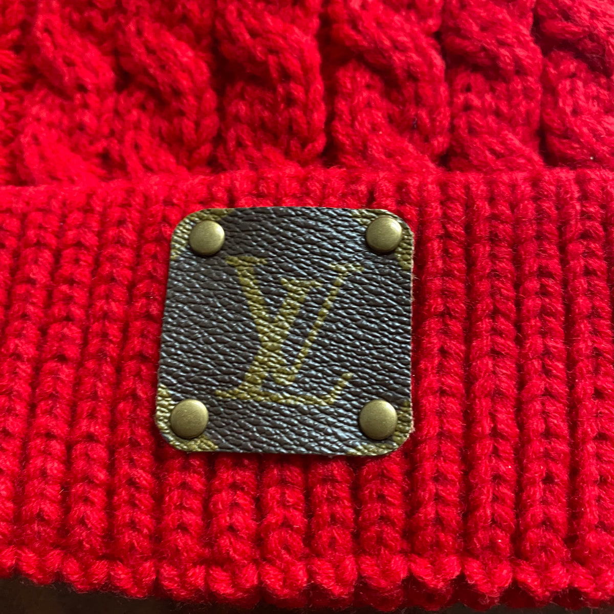 Louis Vuitton Red 'LV Hipster' Beanie