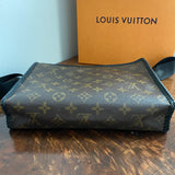The Swan Crossbody - Vintage Monogram in Black with "LV-like" Charm