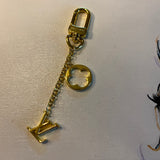 Authentic LV with Flower Quatrefoil Purse Charm/Keychain
