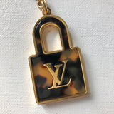 Authentic LV Tortoise Shell Padlock Purse Charm/Keychain
