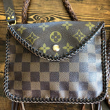 The Falcon - Vintage Damier/Monogram Mix Wristlet/Crossbody/Clutch