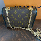 The Canvasback Shoulder/Crossbody Bag - Vintage Monogram in Black