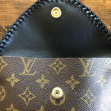 The Falcon with Back Pocket - Black Monogram Wristlet/Crossbody/Clutch