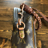The Macaw - Monogram Crossbody Bag with Antique Copper