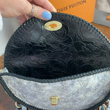 The Dove - Vintage Embroidered Monogram Lambskin Crossbody/Shoulder Bag