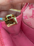 The Junco - Vintage Pink Monogram Mini Lin Canvas