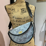 The Dove - Vintage Embroidered Monogram Lambskin Crossbody/Shoulder Bag
