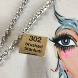 Key to My Heart Titanium Padlock Necklace with GF Cuban Link Chain