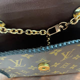 The Canvasback Shoulder/Crossbody Bag - Vintage Monogram in Black