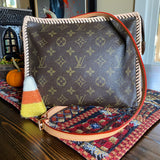 The Swan - Vintage Monogram in Vachetta Crossbody