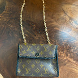 The Canvasback Shoulder/Crossbody Bag - Vintage Monogram in Black
