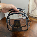 Take Me Out to the Ball Game - Black / Clear Crossbody Stadium Bag