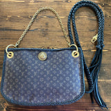 The Peacock - Vintage Mini Lin Hobo Crossbody