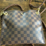 The Nuthatch - Vintage Damier Crossbody (Gold Hardware)