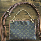 The Nuthatch - Vintage Monogram in Caramel Crossbody