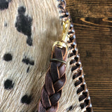 The Flicker - Tan/Chocolate Hair-on-Hide Vintage Crossbody Bag