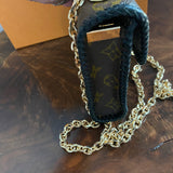 The Canvasback Shoulder/Crossbody Bag - Vintage Monogram in Black