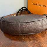 Gucci Guccissima Shoulder Bag in Brown
