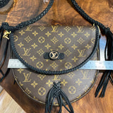 The Dove - Vintage Monogram in Black Crossbody