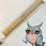 Zip It! Upcycled Zipper on Gold Filled Herribone Necklace