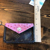 Pink Dot Vintage Card Holder/Key Chain