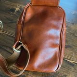 The Stork - Italian Leather Sling Bag with LV Monogram Embellishment