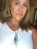 Key to My Heart Titanium Padlock Necklace with GF Cuban Link Chain