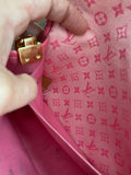 The Junco - Vintage Pink Monogram Mini Lin Canvas