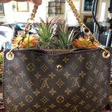 The Peacock - Vintage Monogram Hobo Crossbody