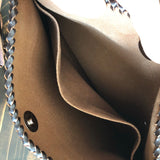 The Peacock - Vintage Monogram Hobo Crossbody - Silver Hardware