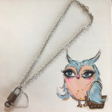 Key to My Heart Titanium Padlock Necklace with GF Cuban Link Chain
