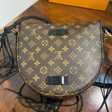 The Dove - Vintage Monogram in Black Crossbody
