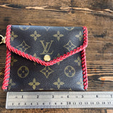 The Cardinal - Red Vintage Card Holder/Wallet/Keychain