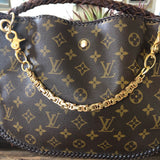 The Peacock - Vintage Monogram Hobo Crossbody