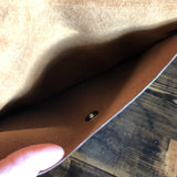 The Falcon with Back Pocket - Golden Vintage Wristlet/Crossbody/Clutch