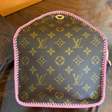 The Falcon with Sides - Monogram Crossbody in Pink