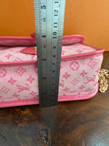 The Junco - Vintage Pink Monogram Mini Lin Canvas