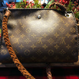 The Swan - Vintage Monogram Turquoise Crossbody