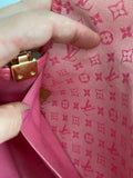 The Junco - Vintage Pink Monogram Mini Lin Canvas