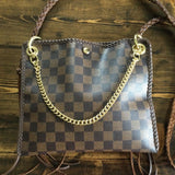 The Nuthatch - Vintage Damier Crossbody (Gold Hardware)