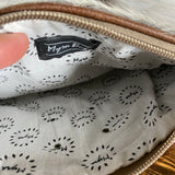 The Mockingbird - Hair on Hide Wristlet Bag with Bronze