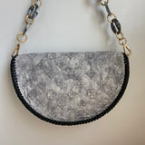 The Dove - Vintage Embroidered Monogram Lambskin Crossbody/Shoulder Bag
