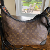 The Harrier Shoulder Bag in Black Monogram