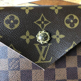 The Wren - Damier/Monogram Mix Vintage Wristlet/Crossbody/Clutch