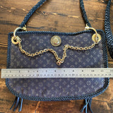 The Peacock - Vintage Mini Lin Hobo Crossbody