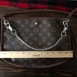 The Peacock - Vintage Monogram Hobo Crossbody